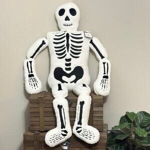 Oversized Plush Skeleton Pillow 5ft Storehouse Life Size XL Halloween Decor New